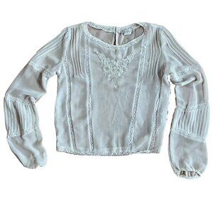 Coquette Cottage Core Sheer Blouse